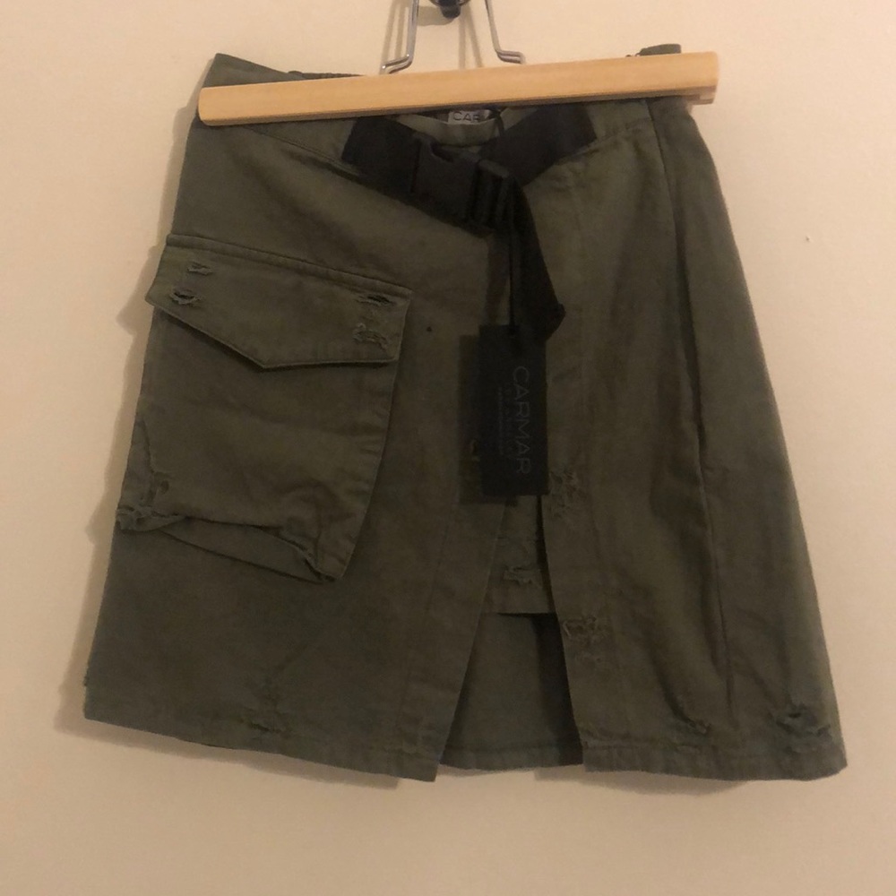 Mini Army Green Skirt
